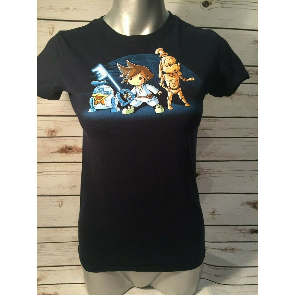 Star Wars Animated Cartoon Characters Woman's T Shirt Luke Skywalker Medium
